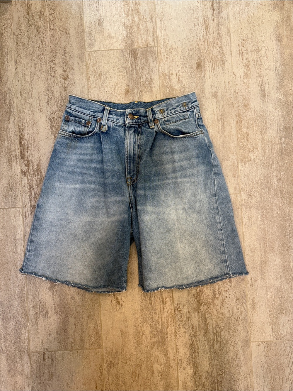 R13 5 pocket Light Blue Denim Shorts